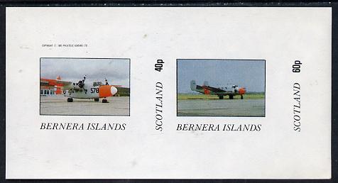 Bernera 1982 Aircraft #03 imperf,set of 2 values (40p & 60p) unmounted mint