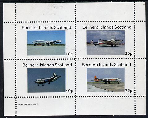 Bernera 1982 Aircraft #04 perf,set of 4 values (10p to 75p) unmounted mint