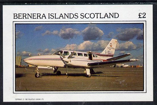 Bernera 1982 Aircraft #07 imperf deluxe sheet (£2 value) unmounted mint