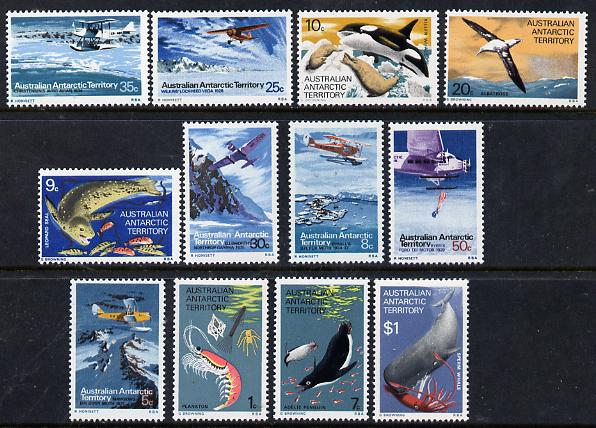 Australian Antarctic Territory 1973 Pictorial definitive set complete 1c to $1 unmounted mint, SG 23-34*