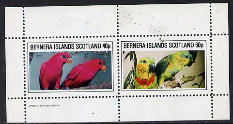 Bernera 1982 Parrots perf,set of 2 values (40p & 60p) unmounted mint