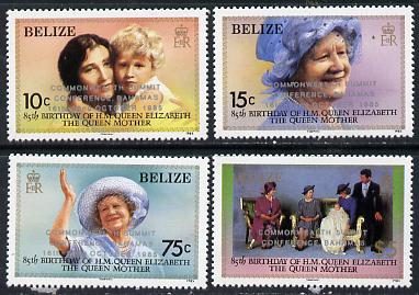 Belize 1985 Commonwealth Summit Conference opt set of 4 unmounted mint SG 852-5