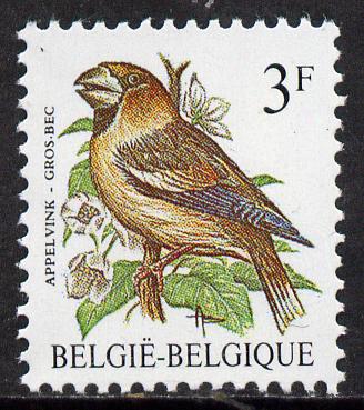 Belgium 1985-90 Birds #1 Hawfinch 3f unmounted mint, SG 2847