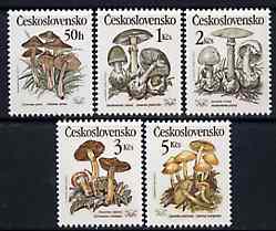 Czechoslovakia 1989 Poisonous Fungi perf set of 5 unmounted mint, SG 2992-96, Mi 3017-21*