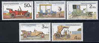 Czechoslovakia 1988,Historic Motor Cars set of 5 unmounted mint, Mi 2947-51*