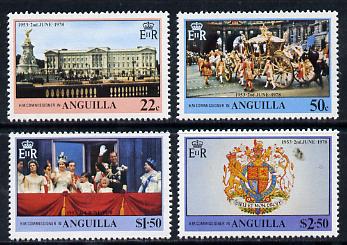 Anguilla 1978 Coronation 25th Anniversary set of 4 (SG 320-23) unmounted mint....