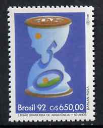 Brazil 1992 Legion of Assistance (Hourglass) unmounted mint SG 2556*