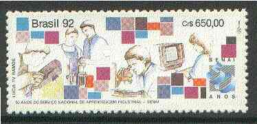 Brazil 1992 National Industrial Training Service unmounted mint SG 2552*