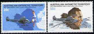 Australian Antarctic Territory 1979 Anniversary of First Flight Over S Pole set of 2 unmounted mint SG 35-36*