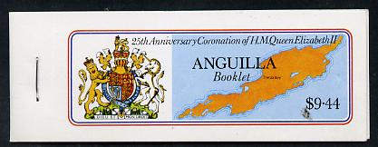 Booklet - Anguilla 1978 Coronation 25th Anniversary Booklet SG SB2