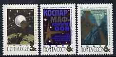 Russia 1965 International Co-operation Year set of 3 unmounted mint, SG 3144-46, Mi 3076-78*
