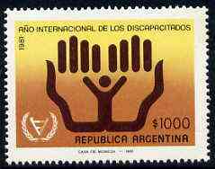 Argentine Republic 1981 International Year of the Disabled unmounted mint, SG 1717*