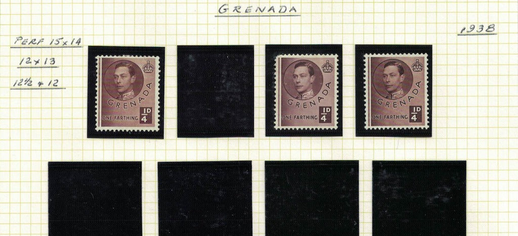 1937 Grenada KGVI Semi Specialised Selection.