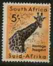 South Africa 1959 Giraffe 5s from animals def set unmounted mint, SG 177