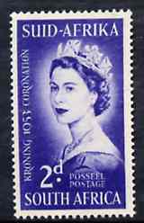 South Africa 1953 Coronation 2d unmounted mint, SG 143 (gutter pairs or blocks of 4 pro rata)