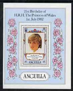 Anguilla 1982 Princess Di's 21st Birthday $5 m/sheet unmounted mint SG MS 513