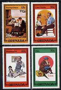 Grenada 1982 Norman Rockwell (Artist) Commemoration set of 4 unmounted mint, SG 1184-87