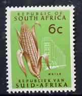 South Africa 1969 Maize 6c (Redrawn with phosphor bands) unmounted mint, SG 290*