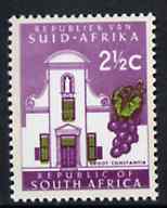 South Africa 1969 Groot Constantia 2.5c (Redrawn with phosphor bands) unmounted mint, SG 286*