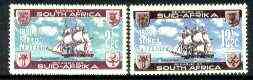 South Africa 1962 British Settlers Monument (The Chapman) set of 2 unmounted mint, SG 222-23