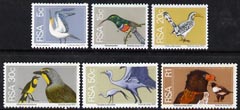 South Africa 1974-76 Birds, set of 6 values from Flora & Fauna def set unmounted mint, SG 352, 358-59 & 361-63