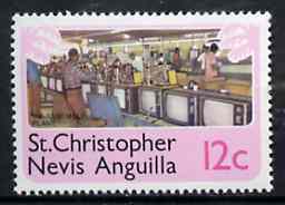 St Kitts-Nevis 1978 TV Assembly Plant 12c from Pictorial def set, SG 396 unmounted mint