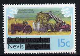 Nevis 1980 Sugar Cane Harvesting 15c from opt'd def set, SG 40 unmounted mint*