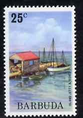 Barbuda 1974 Island Jetty & Boats 25c from pictorial def set, SG 191 unmounted mint*