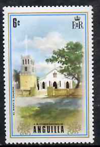 Anguilla 1972-75 St Mary's Church 6c from def set, SG 135 unmounted mint