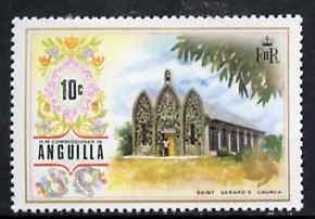 Anguilla 1972-75 St Gerard's Church 10c from def set, SG 136 unmounted mint