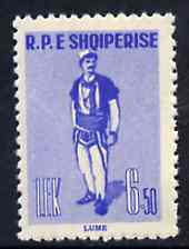 Albania 1961 Provincial Costumes 6L50 blue unmounted mint, Mi 625