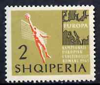 Albania 1963 European Sports Events 2L Volleyball unmounted mint, Mi 763