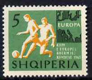 Albania 1963 European Sports Events 5L Football unmounted mint, Mi 765