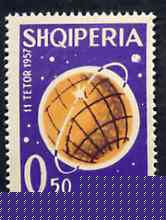 Albania 1962 Sputnik I 0L50 unmounted mint, Mi 663