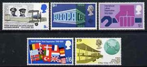 GB Great Britain 1969 Anniversaries unmounted mint set of 5, SG 791-95*