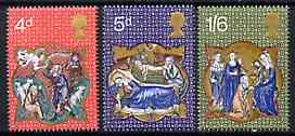 GB Great Britain 1970 Christmas set of 3 unmounted mint SG 838-40