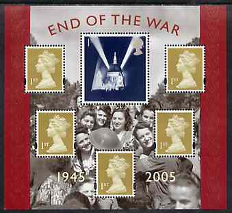 GB Great Britain 2005 60th Anniversary of End of the Second World War perf m/sheet unmounted mint