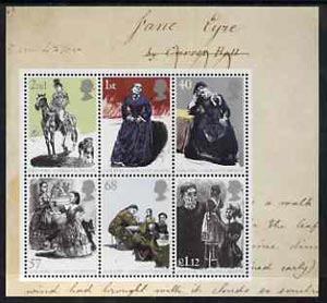 GB Great Britain 2005 Jane Eyre perf m/sheet containing set of 6 unmounted mint