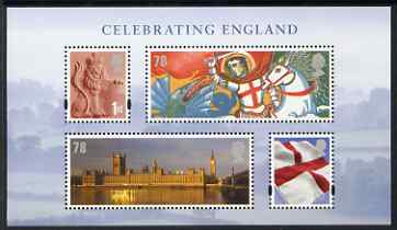 GB Great Britain 2007 Celebrating England perf m/sheet unmounted mint SG MS EN19