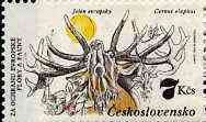 Czechoslovakia 1983 Red Deer 7k value from Nature Protection set unmounted mint, SG 2679, Mi 2716*