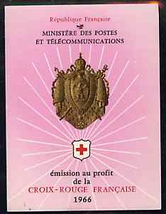 Booklet - France 1966 Red Cross (Nurses) 3f Booklet complete and very fine SG XSB16