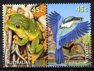Australia 1999 Frog & Kingfisher se-tenant pair unmounted mint SG 1907a