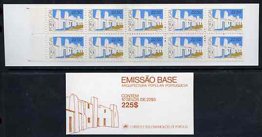 Booklet - Portugal 1986 Architecture 225E booklet complete and pristine, SG SB29