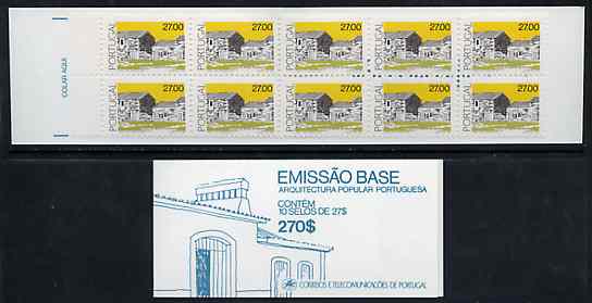 Booklet - Portugal 1988 Architecture 270E booklet complete and pristine, SG SB46