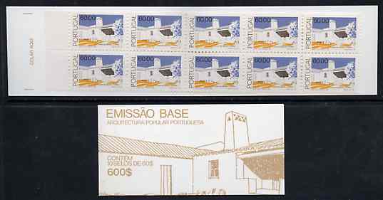 Booklet - Portugal 1990 Architecture 600E booklet complete and pristine, SG SB54