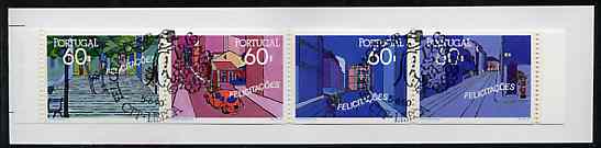 Booklet - Portugal 1990 Greetings 240E booklet complete with first day commemorative cancel, SG SB55