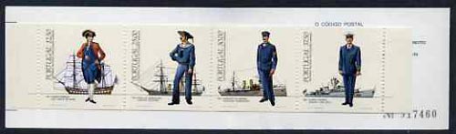 Booklet - Portugal 1983 Naval Uniforms 105E booklet complete and very fine, SG SB23