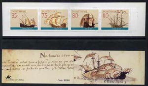 Booklet - Portugal 1991 16th Century Explorer's Ships 300E booklet complete and pristine, SG SB59