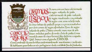 Booklet - Portugal 1987 St George's Castle 100E booklet complete with first day commemorative cancel, SG SB40