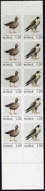 Booklet - Norway 1980 Birds (2nd series) 13k booklet complete and pristine, SG SB64